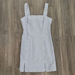 Forever 21 Black and White Striped Mini Dress